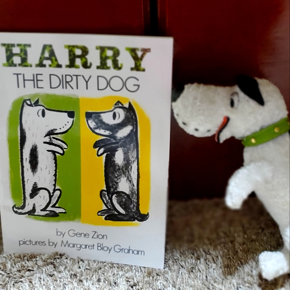 Harry the dirty dog book and plush toy